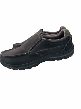 Skechers Black Slip-On Casual Loafers for Men